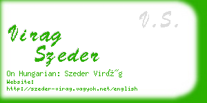 virag szeder business card